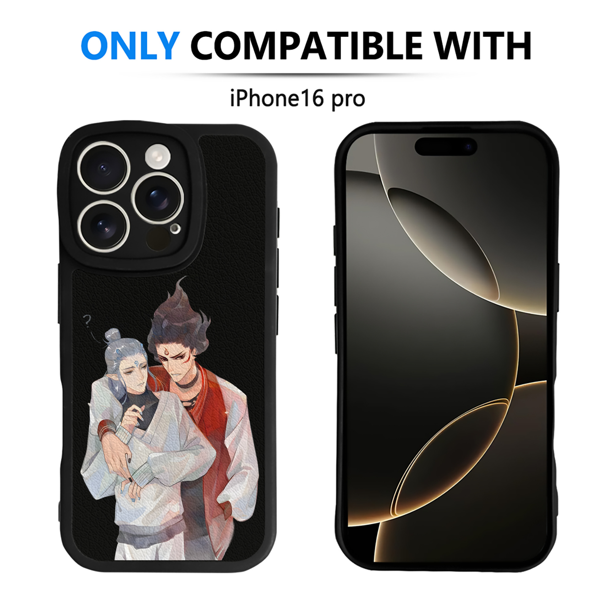 （画像用） Ne Zha 2 ナタ 魔童の大暴れ 【iPhone 16シリーズ対応】シリコンスマホケース（レザー調） 材質：シリコン